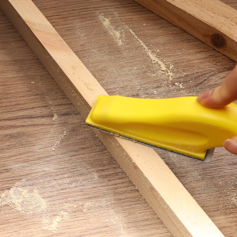 MAXMAN Micro Sand Paper Assortment Pack, 110PCS Hook & Loop Wet Dry Sandpaper 80 to 3000 Grit, 3.5”x 1”Small Sanding Block Finger Sander, Detail Sander for Wood Furniture, Crafts, Metal Sanding Tools - Image 3